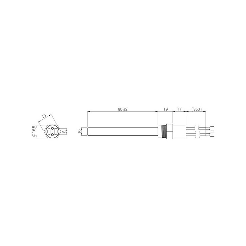 HOBEN Bougie d'allumage cristal de quartz pour poêle à granulé