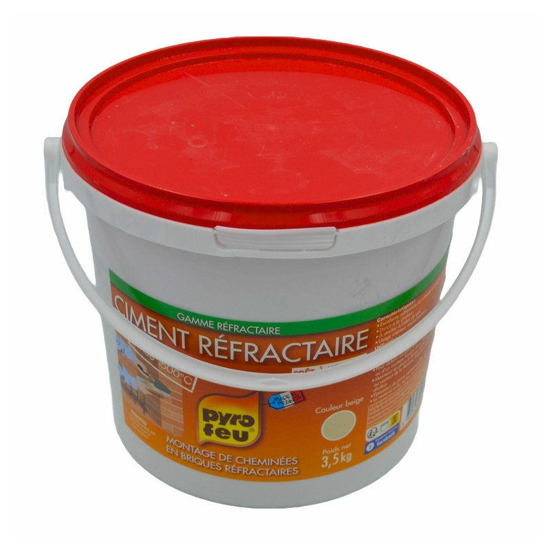 Ciment réfractaire - seau de 3,5kg