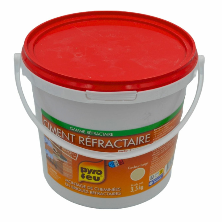 Ciment réfractaire - seau de 3,5kg