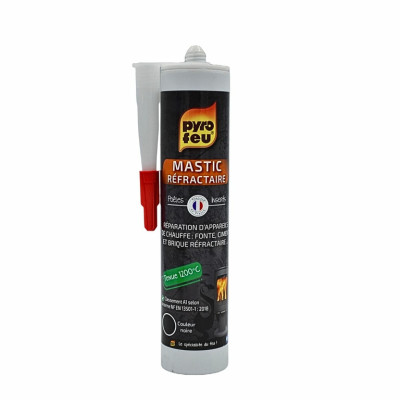 Mastic réfractaire hautes températures 1200C - tube 310ml