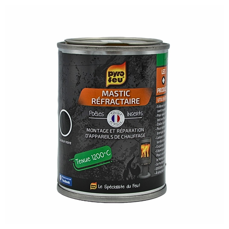 Mastic réfractaire hautes températures 1200C - pot 450g