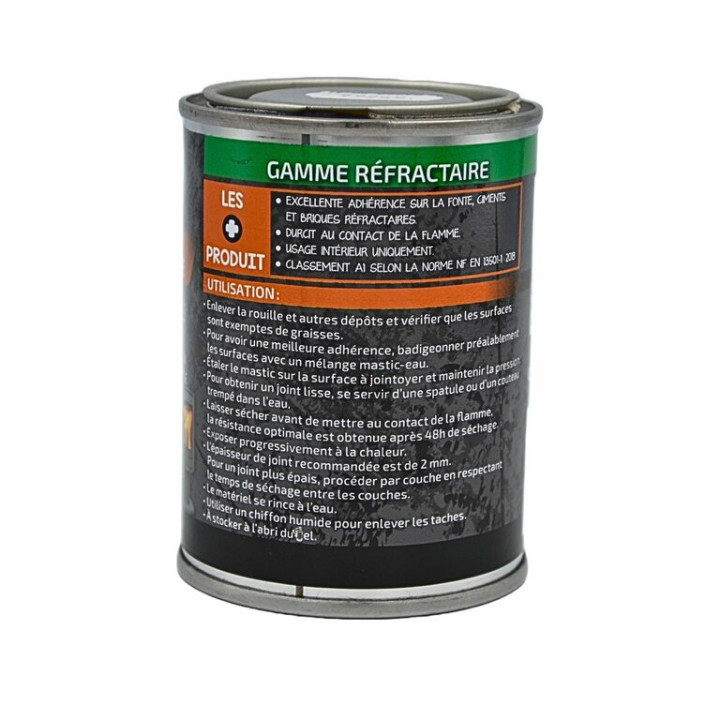 Mastic réfractaire hautes températures 1200C - pot 450g