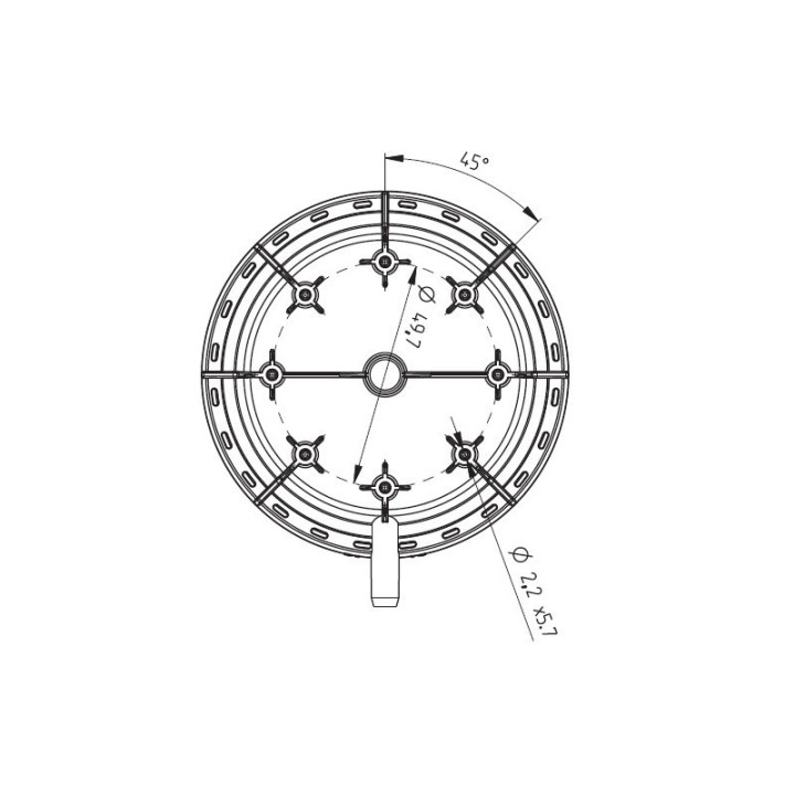 PALAZZETTI Pressostat d'air 20/10 Pa pour poêle à granulé