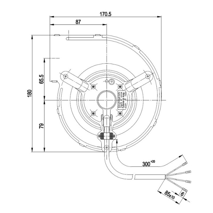 CLAM VENTILATEUR CENTRIFUGE pour poêle à granulé pellet