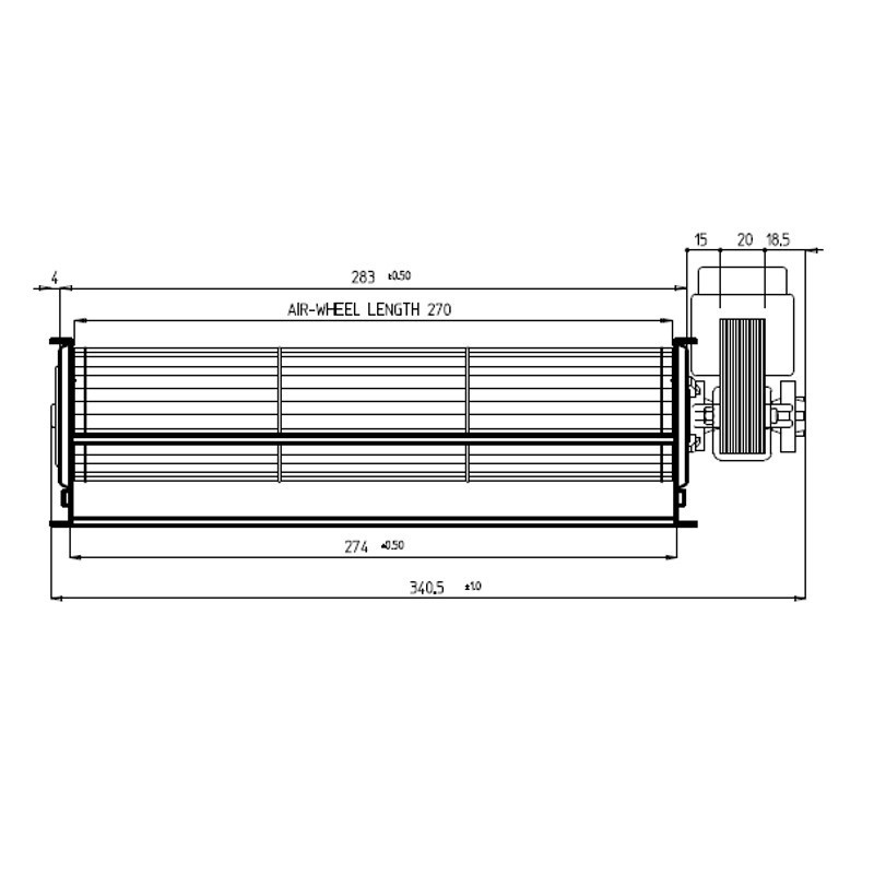 OPERA Ventilateur tangentiel pour poêle à granulé pellet