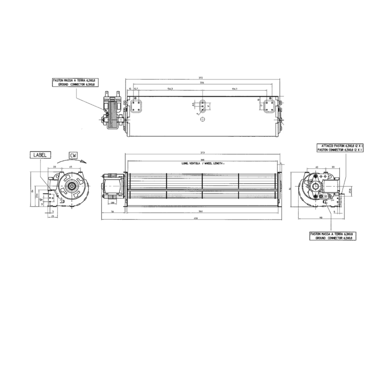 ROYAL VENTILATEUR TANGENTIEL pour poêle à granulé