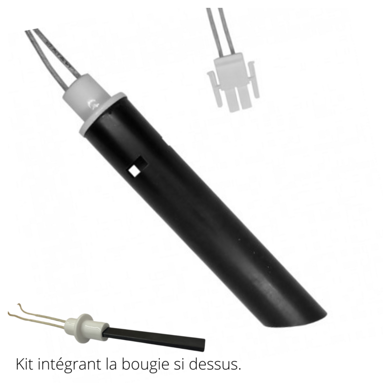 COLA BOUGIE cristal de quartz d'allumage D22 pour poêle à granulé