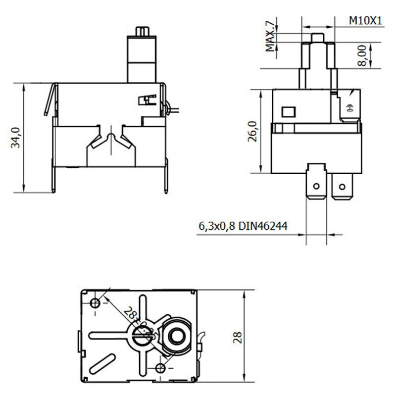 ECOFOREST Thermostat redémarrage manuel pour poêle à granulé