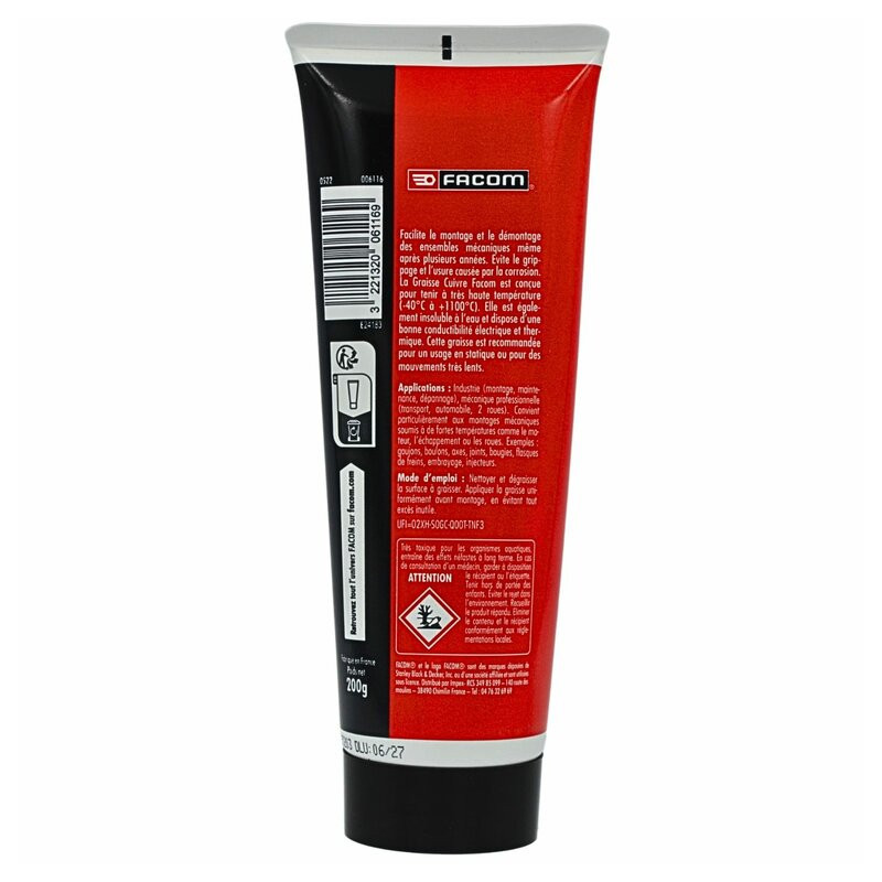 FACOM graisse cuivrée haute température -35c à +1100c tube 200g