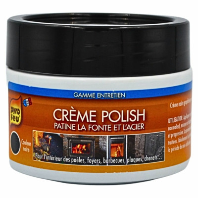 Zebraline crème polish noire pour poêles, inserts, barbecues