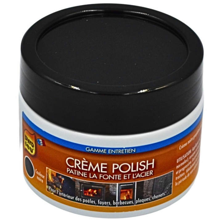 Zebraline crème polish noire pour poêles, inserts, barbecues