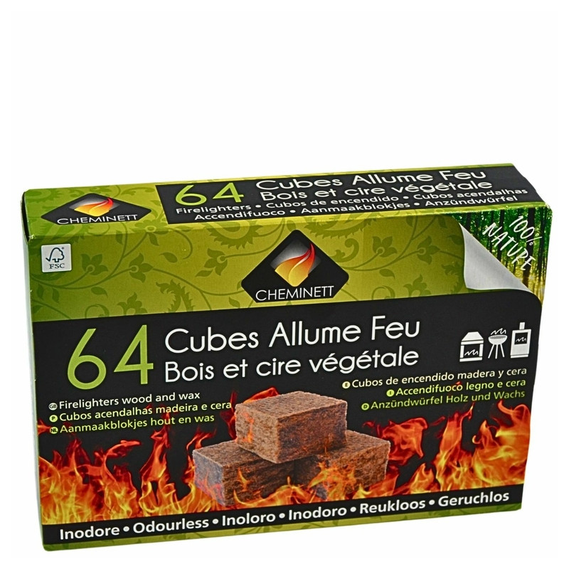 Allume-feu naturel, écologique pour barbecue, cheminée et poêle