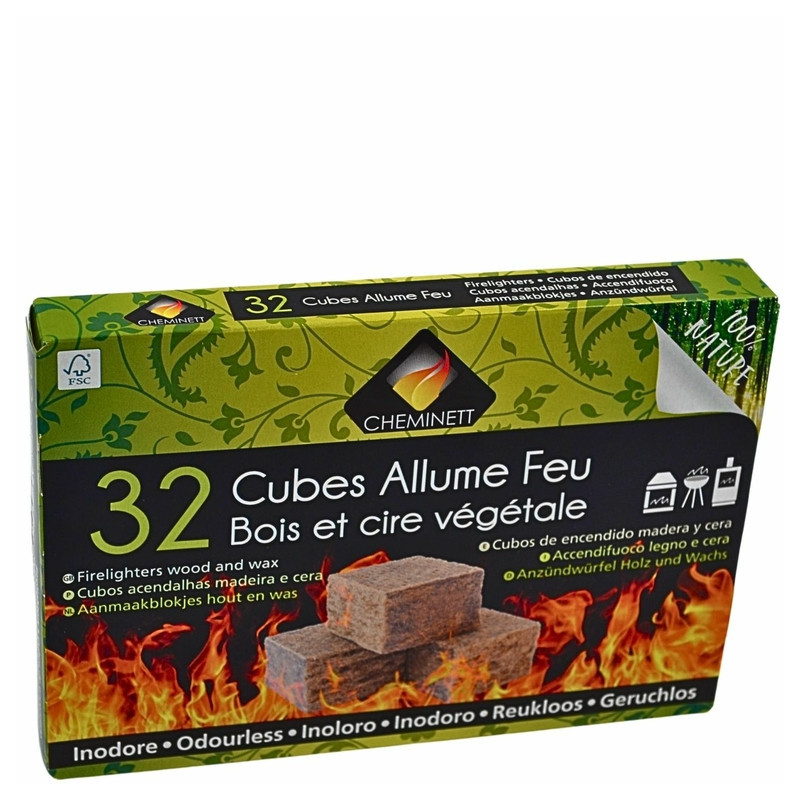 Allume-feu naturel, écologique pour barbecue, cheminée et poêle