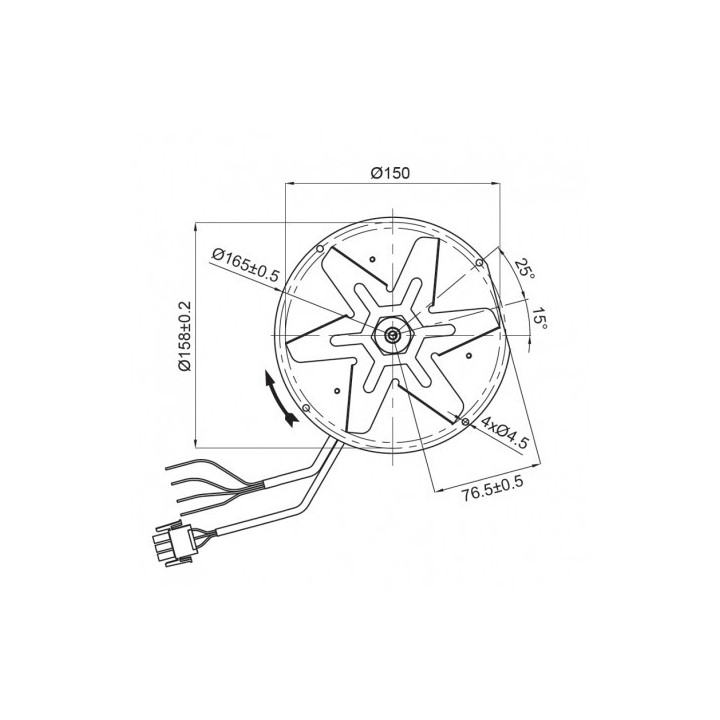 KARMEK ONE VENTILATEUR EXTRACTEUR DES FUMÉES pour poêle à granulé