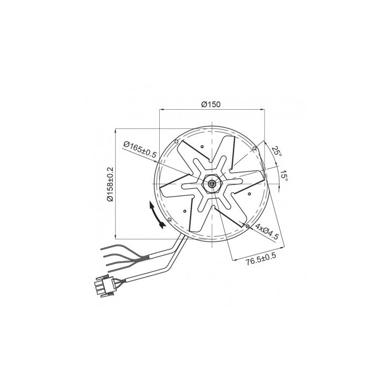 CLAM VENTILATEUR EXTRACTEUR DES FUMÉES pour poêle à granulé