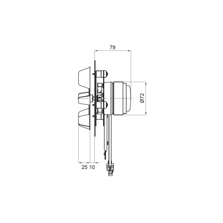 VENTILATEUR EXTRACTEUR DES FUMÉES pour poêle à granulé VFC3A23HKBRS0-V00