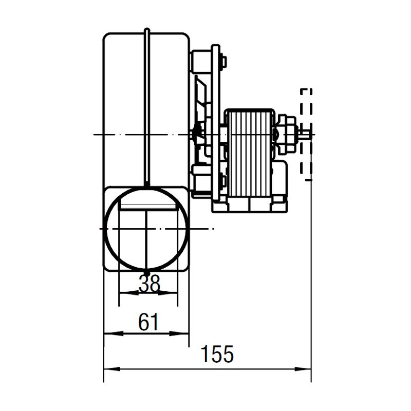 PALLADIO VENTILATEUR EXTRACTEUR DES FUMEES pour poêle à granulé