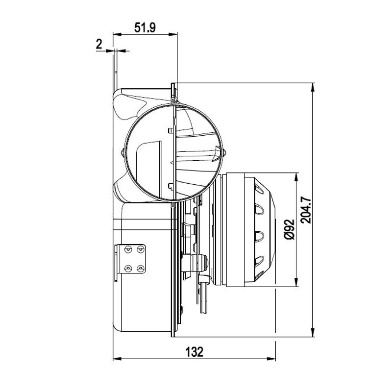 PALAZZETTI Ventilateur extracteur des fumées pour poêle à granulé