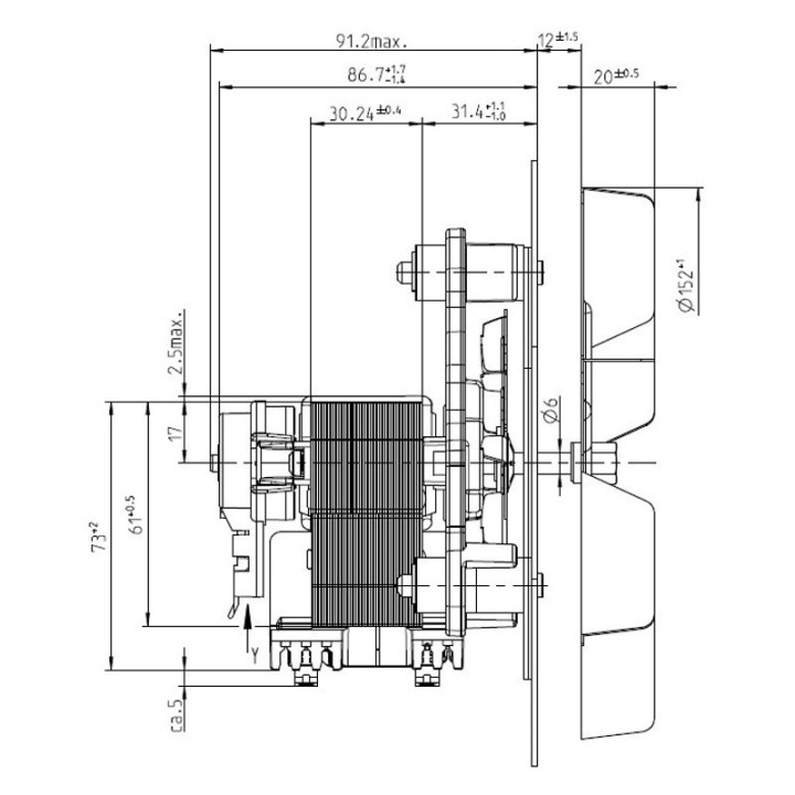 EDILKAMIN Ventilateur extracteur des fumées poêle à granulé