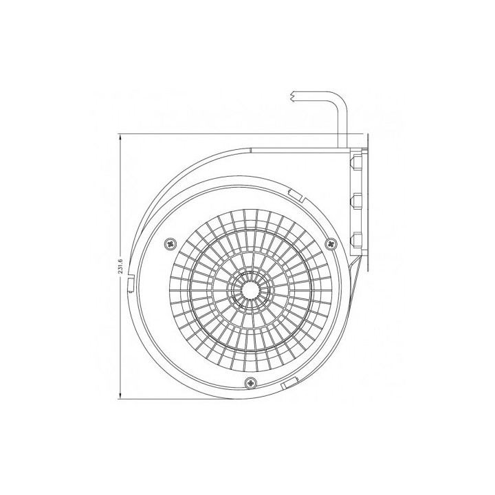 PUROS VENTILATEUR d'air centrifuge pour poêle à granulé pellets