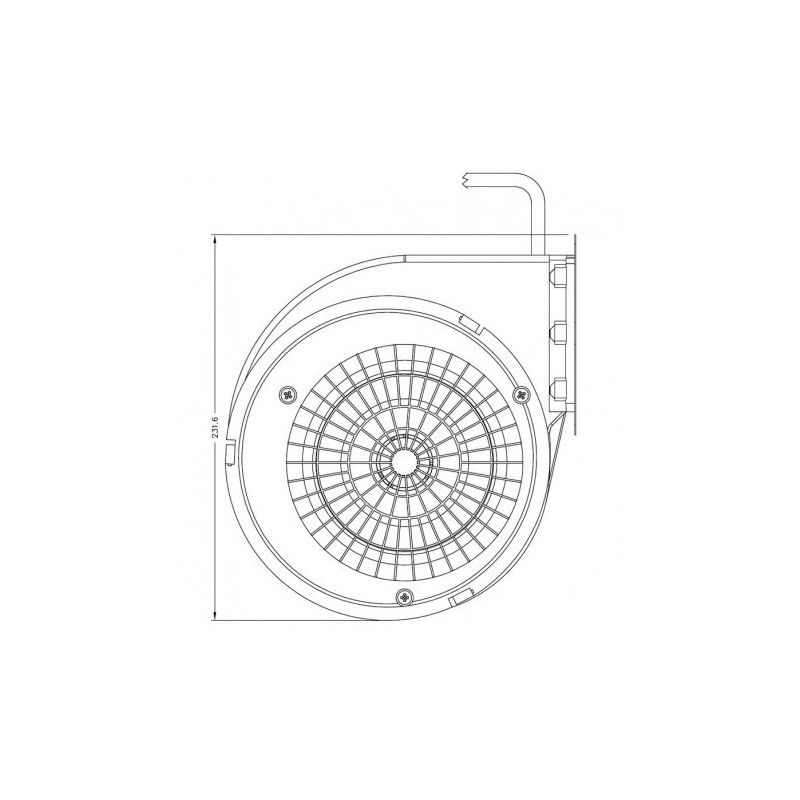 DEVILLE Ventilateur d'air centrifuge pour poêle à granulé