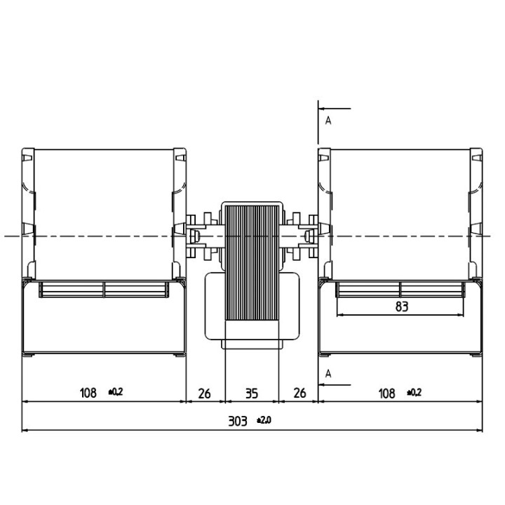 PRISMA VENTILATEUR CENTRIFUGE DOUBLE poêle à granulé pellet