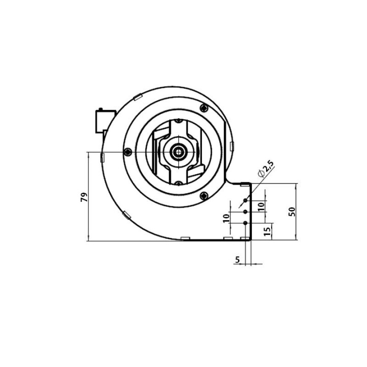 ECOTECK VENTILATEUR CENTRIFUGE DOUBLE poêle à granulé pellet