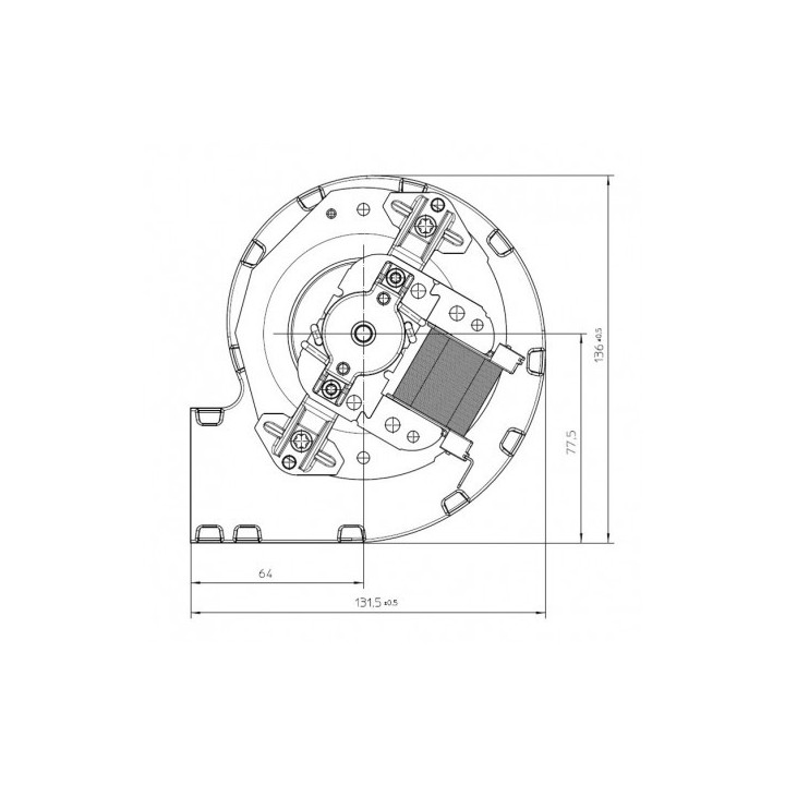 CADEL VENTILATEUR centrifuge pour poêle à granulé pellet