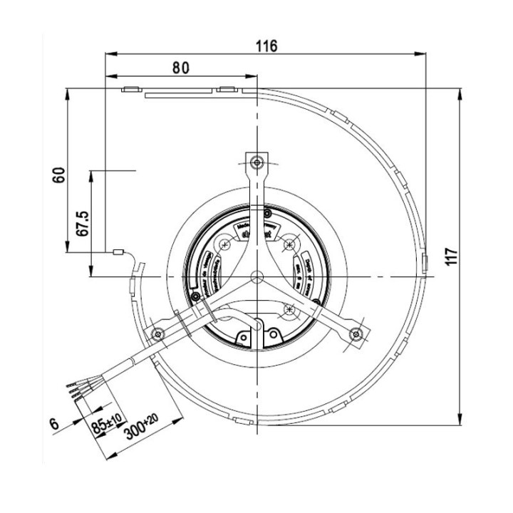 EXTRAFLAME Ventilateur centrifuge compatible pour poêle à granulé