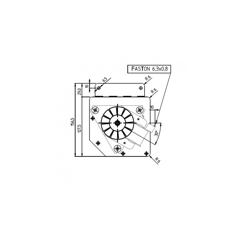EDILKAMIN Ventilateur tangentiel pour poêle à granulé pellet
