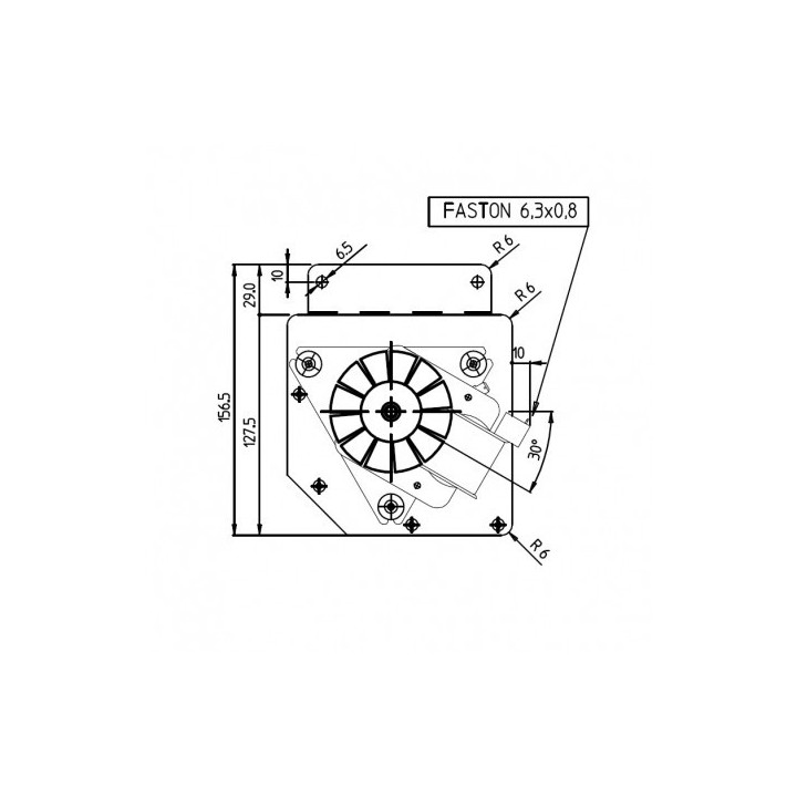 EDILKAMIN Ventilateur tangentiel pour poêle à granulé pellet