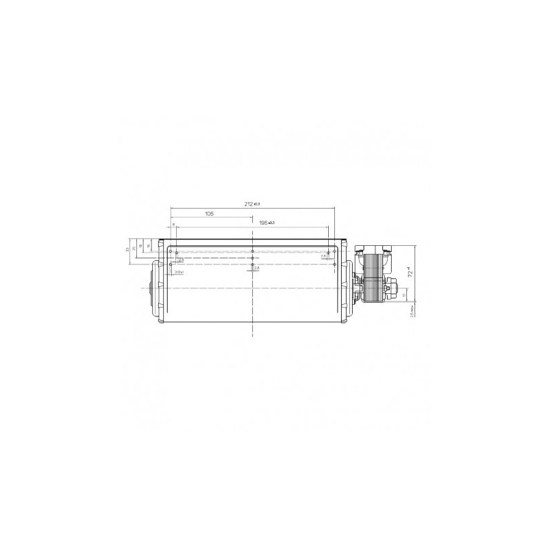 PIAZZETTA VENTILATEUR TANGENTIEL pour poêle à granulé pellet