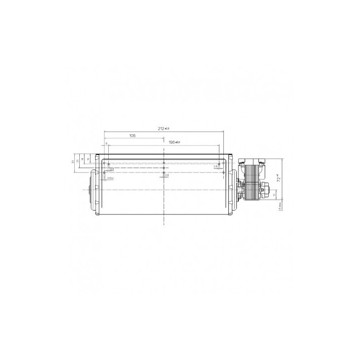 PIAZZETTA VENTILATEUR TANGENTIEL pour poêle à granulé pellet