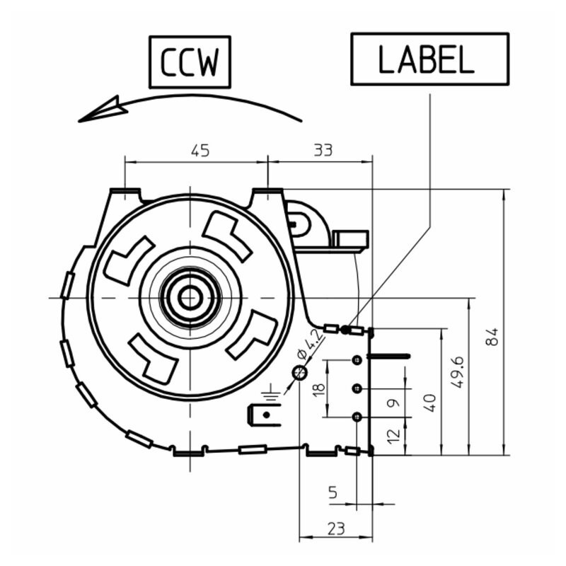 FERROLI VENTILATEUR TANGENTIEL pour poêle à granulé pellet