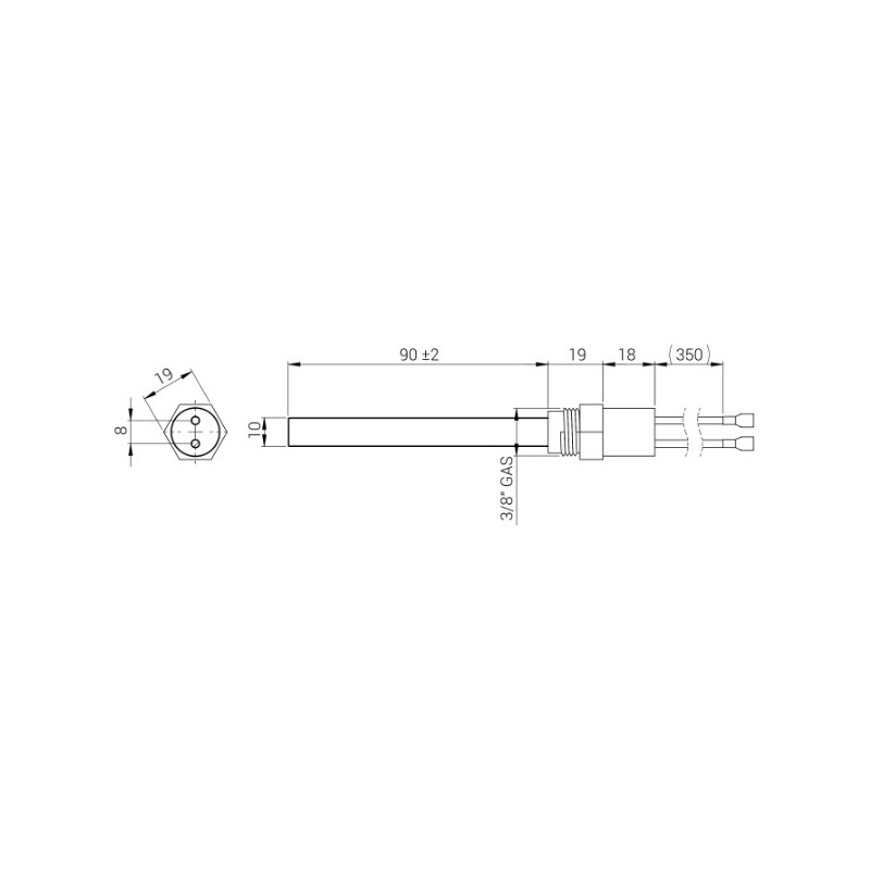 SUTI Bougie d'allumage cristal de quartz pour poêle à granulé