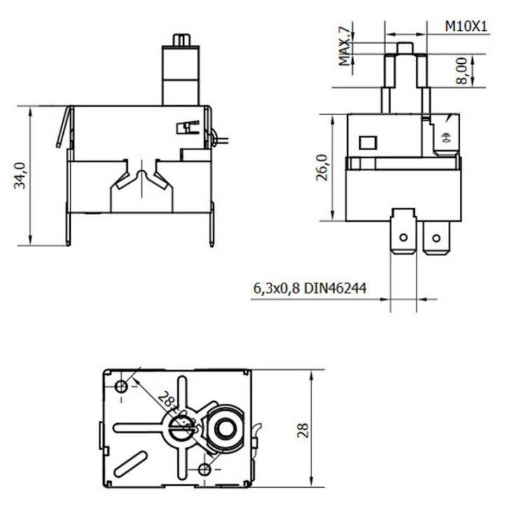 KARMEK ONE Thermostat redémarrage manuel pour poêle à granulé