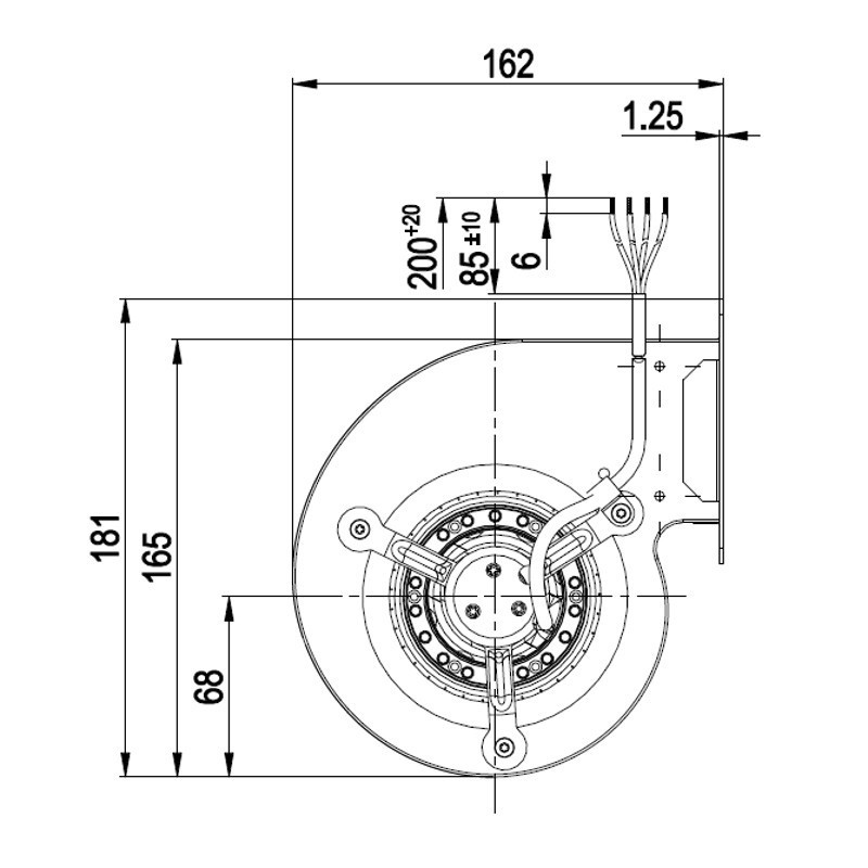 VENTILATEUR CENTRIFUGE pour poêle à granulé pellet 147-67