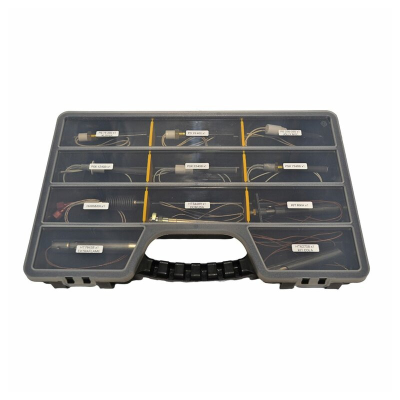 Pack de 3 mallettes de dépannage de bougies poêle à granulés pour technicien