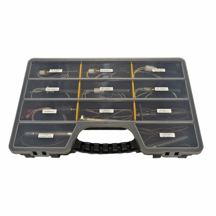 Pack de 3 mallettes de dépannage de bougies poêle à granulés pour technicien