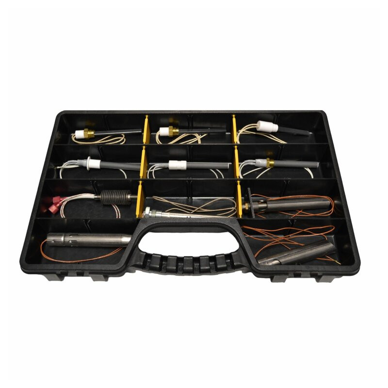 Pack de 3 mallettes de dépannage de bougies poêle à granulés pour technicien