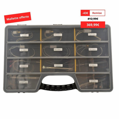 Mallette de dépannage bougies céramiques/spéciales poêle à granulés pour technicien