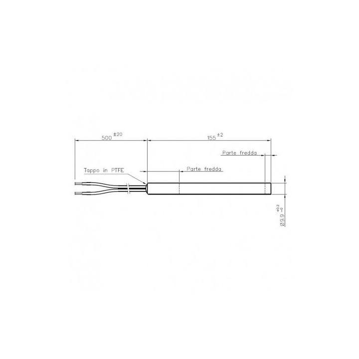 ITALIANA CAMINI Bougie d'allumage pour les poêles à granulé